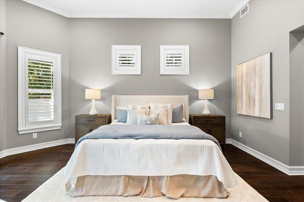 Bedroom, Interior, Wood Texture Flooring