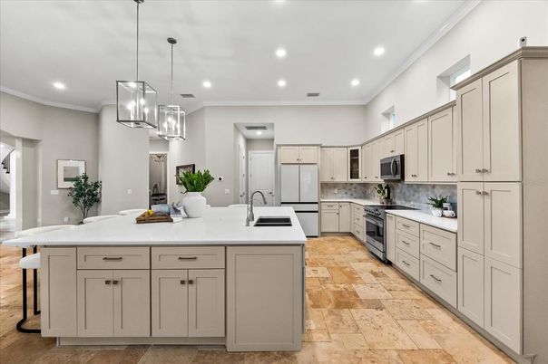Interior, Kitchen, Pendant Lights, Recessed Lighting