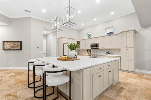 Interior, Kitchen, Pendant Lights, Recessed Lighting