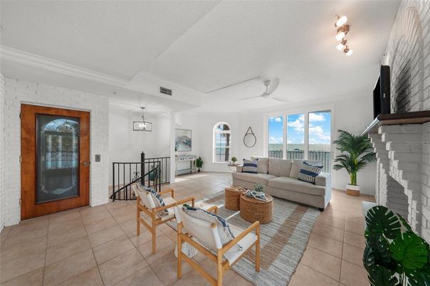 Fireplace, Interior, Living room, Pendant Lights