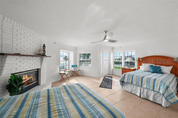 Bedroom, Fireplace, Interior, Stone Walls