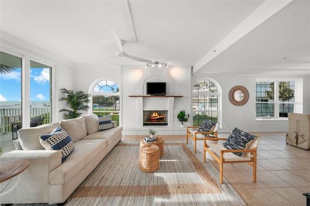 Fireplace, Interior, Living room, Stone Walls