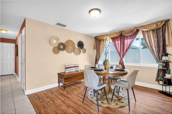 Dining room, Interior, Wood Texture Flooring