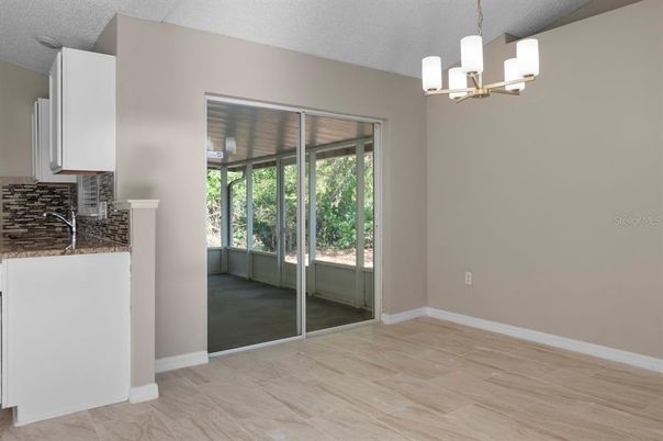 Chandelier, Empty room, Interior, Wood Texture Flooring