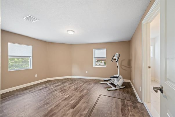 Fitness Equipment, Interior, Wood Texture Flooring