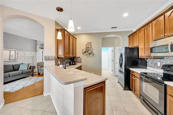 Interior, Kitchen, Pendant Lights, Recessed Lighting