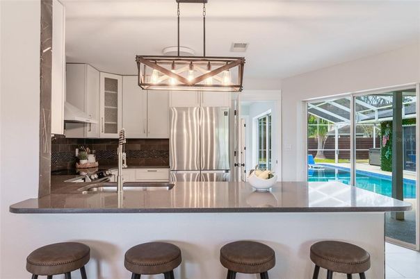 Interior, Kitchen, Pendant Lights, Stainless Steel Appliances