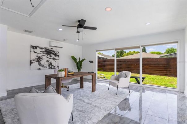 Home Office, Interior, Recessed Lighting