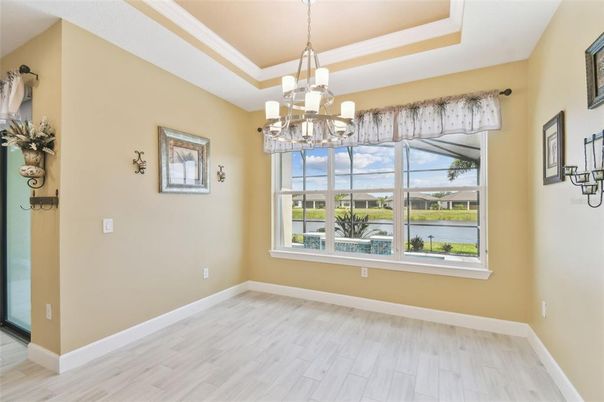 Chandelier, Empty room, Interior, Wood Texture Flooring