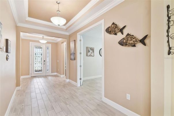 Interior, Pendant Lights, Wood Texture Flooring