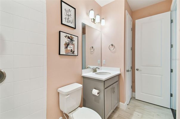 Bathroom, Interior, Wood Texture Flooring