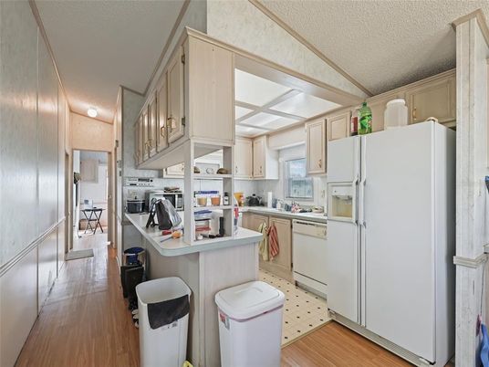 Interior, Kitchen, Wood Texture Flooring