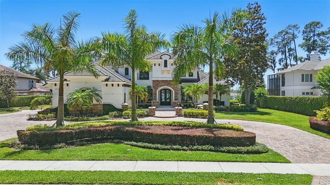 Attached, Backyard, Exterior, Facade, Mediterranean