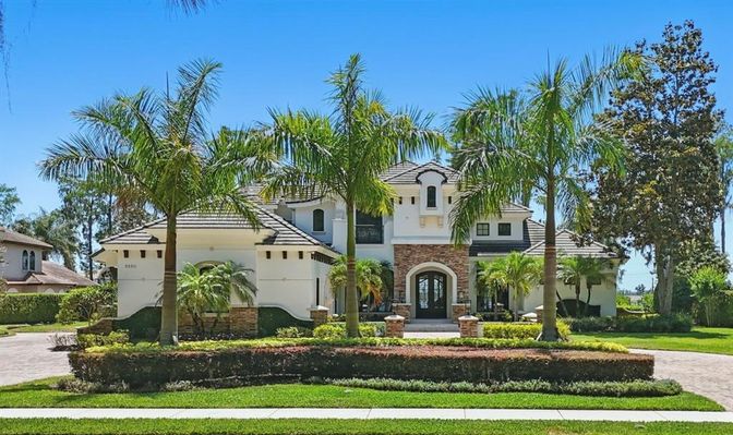 Attached, Backyard, Exterior, Facade, Mediterranean