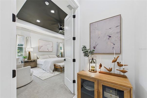 Bedroom, Interior, Recessed Lighting