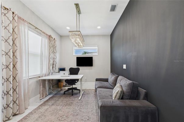Chandelier, Home Office, Interior, Pendant Lights, Recessed Lighting
