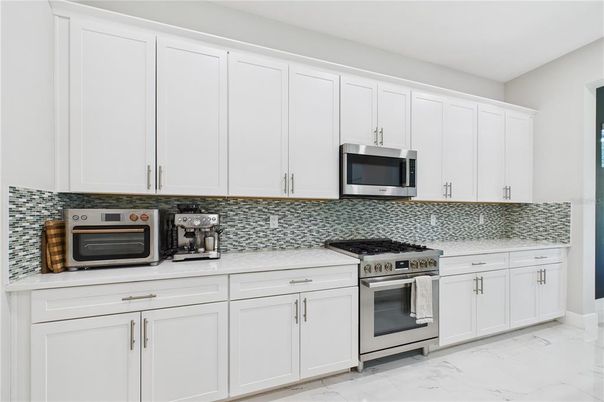 Interior, Kitchen, Marble, Stainless Steel Appliances