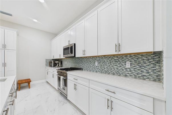 Interior, Kitchen, Marble, Recessed Lighting
