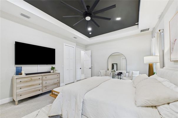 Bedroom, Interior, Recessed Lighting