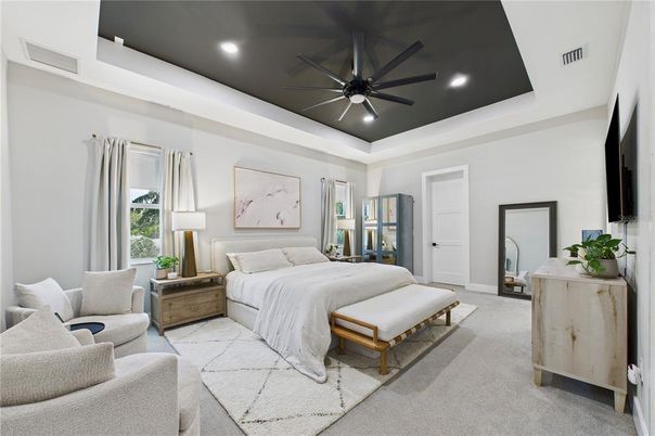 Bedroom, Interior, Recessed Lighting