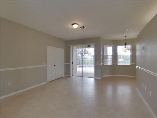 Empty room, Interior, Pendant Lights