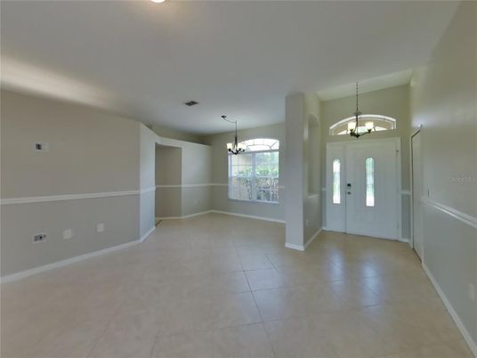 Chandelier, Empty room, Interior, Pendant Lights