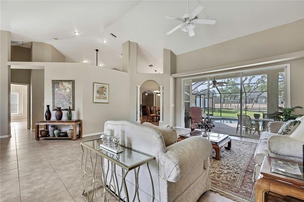 Interior, Living room, Recessed Lighting