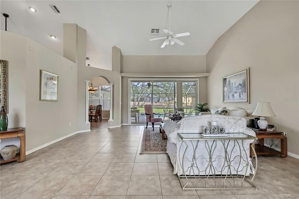 Interior, Living room, Recessed Lighting