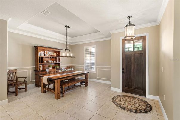 Dining room, Interior, Pendant Lights