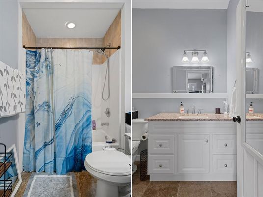 Bathroom, Interior, Recessed Lighting
