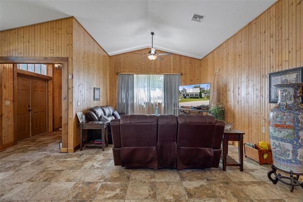 Interior, Living room, Wooden Walls