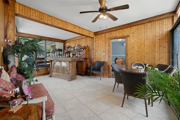 Dining room, Interior, Wooden Walls