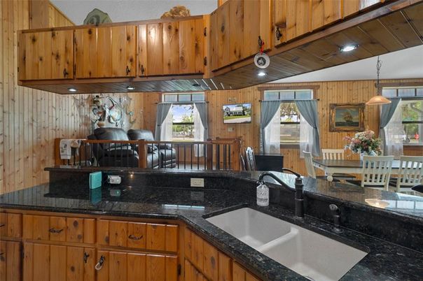 Dining room, Interior, Kitchen, Pendant Lights, Wooden Ceilings, Wooden Walls