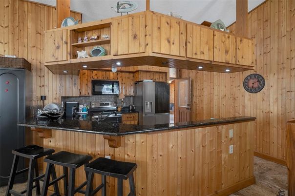 Interior, Kitchen, Wooden Walls
