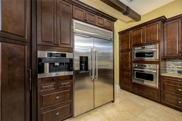 Interior, Kitchen, Stainless Steel Appliances, Wooden Beams