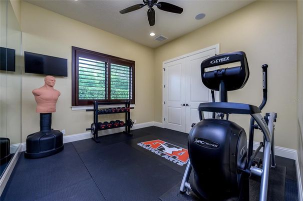 Fitness Equipment, Interior, Recessed Lighting