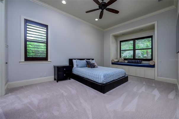 Bedroom, Interior, Recessed Lighting