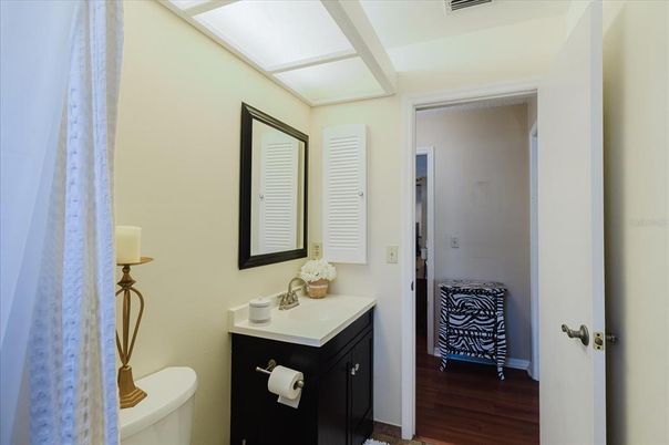 Bathroom, Interior, Wood Texture Flooring