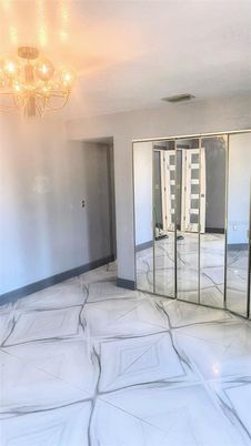 Chandelier, Empty room, Interior, Marble