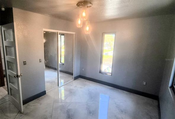 Empty room, Interior, Marble, Pendant Lights