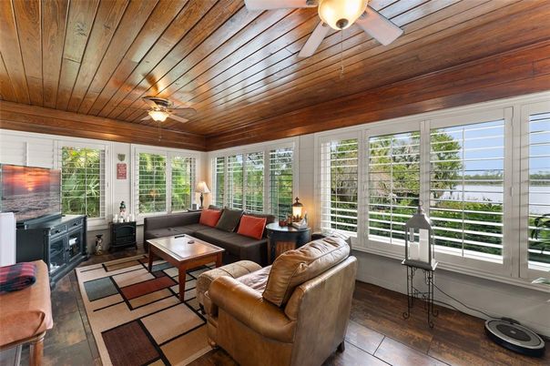 Interior, Living room, Sun Room, Wooden Ceilings, Wood Texture Flooring