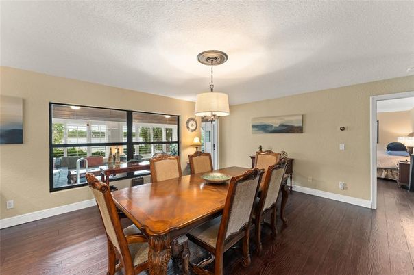 Dining room, Interior, Wood Texture Flooring