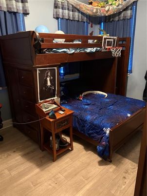 Bedroom, Interior, Wood Texture Flooring