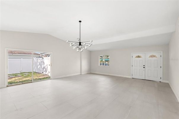 Empty room, Interior, Pendant Lights