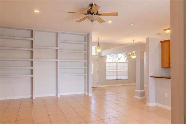 Chandelier, Empty room, Interior, Recessed Lighting