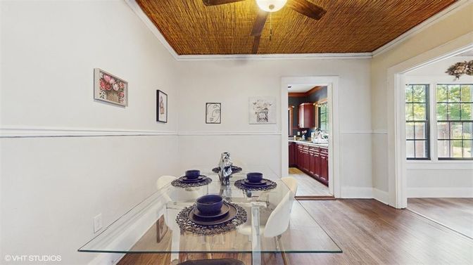 Dining room, Interior, Wooden Ceilings, Wood Texture Flooring