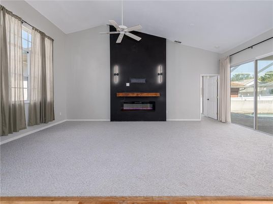 Empty room, Fireplace, Interior