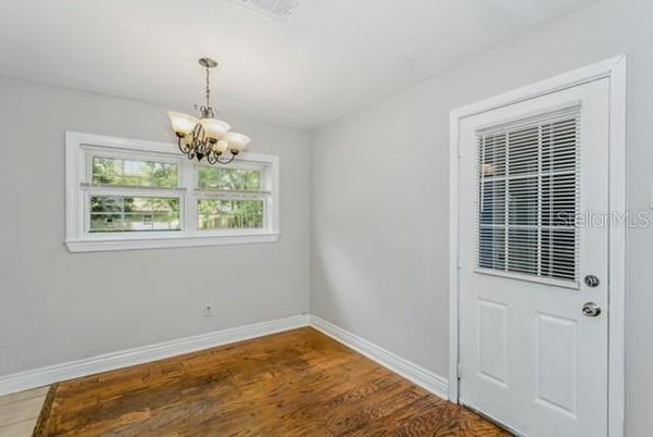 Chandelier, Empty room, Interior, Wood Texture Flooring