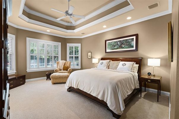 Bedroom, Interior, Recessed Lighting