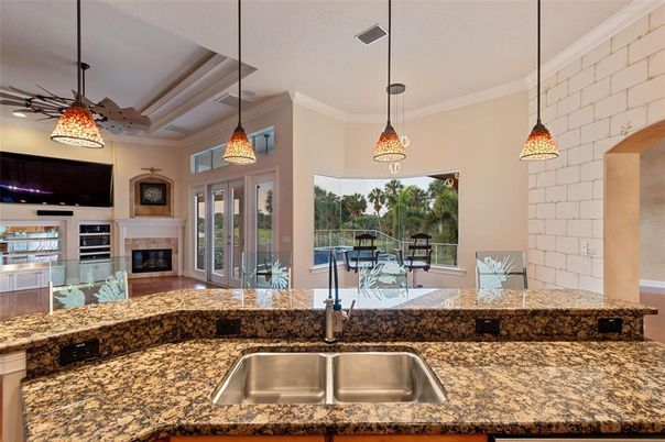 Fireplace, Interior, Pendant Lights